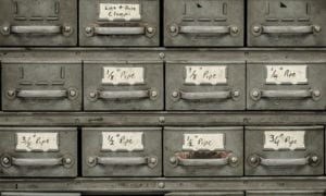 Drawers with labels